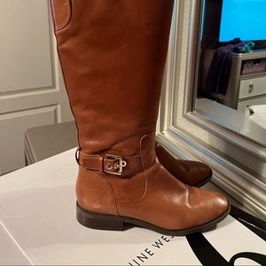 Nine West Tall Leather Brown boot